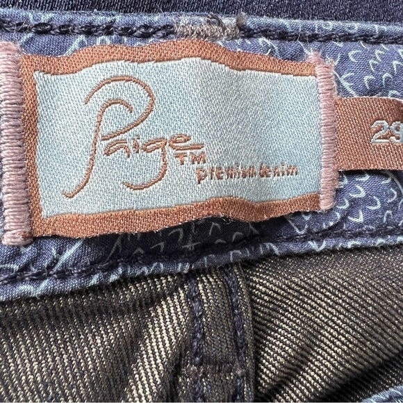 Paige Laurel Canyon Low Rise Dark Boot Cut Jeans 29 Waist Hemmed to 29 Inseam - Picture 7 of 13